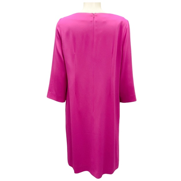 ESCADA SARI PINK DEHVA BUTTON SLEEVE MIDI DRESS - Picture 3 of 4